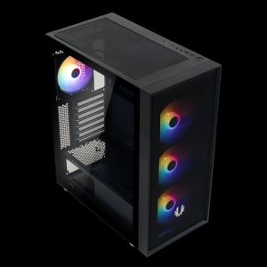 BFC-ARSBR6KKGSK-4F ARES CASE BLACK 4FANS f-rgb + 600W PSU