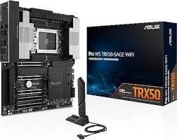 ASUS PRO WS TRX50-SAGE WIFI A AMD TRX50 sTR5 DDR5 7600 3x M2 USB3.2 WiFi 7 + BT 10Gbit + 2.5Gbit LAN CEB 1TB’a kadar ram desteği, 1x SlimSAS Portu, Asus Control Center Express Lisansı!