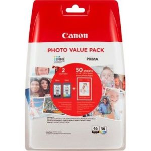 CANON 9059B003 PG-46L/CL-56 KARTUS 2LI PAKET KAGIT HEDIYELI