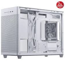 ASUS PRIME AP201 BEYAZ MICRO ATX TEMPERLİ CAM ALET GEREKTİRMEYEN YAN PANELLER VE TOZ FİLTRELİ IZGARAYA SAHİP 360 MM SOĞUTUCU 338 MM UZUNLUĞA KADAR EKRAN KARTI VE STANDART ATX PSU DESTEKLİ 33 LİTRE HACİMLİ MICRO ATX KASA