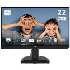 MSI 21.45'' PRO MP225V 1920x1080 (FHD) 16:9 FLAT VA 100HZ 1MS ADAPTIVE-SYNC MONITOR