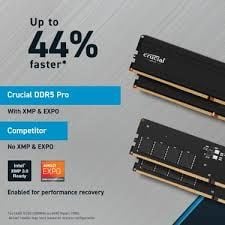 Crucial Pro 96GB (2x48GB) DDR5 5600MHz CP2K48G56C46U5 Soğutuculu