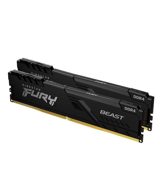 Kingston 16GB 3200MHz DDR4 CL16 DIMM (Kit of 2) FURY Beast Black