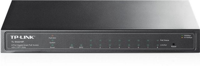 TL-SG2210P 8 Port Gigabit POE Switch,Çelik Kasa