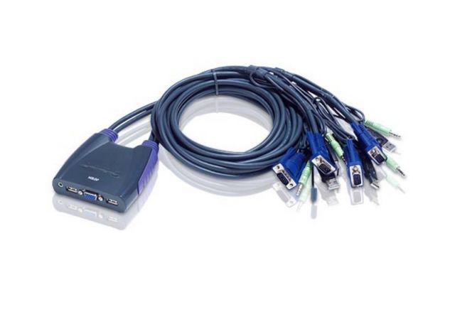 ATEN CS64US-AT 4-PORT USB VGA/AUDIO CABLE KVM SWITCH