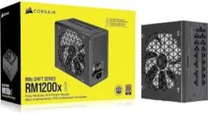 CORSAİR RMX SHİFT SERİSİ RM1200X, 1200 WATT, 80+ GOLD, TAM MODÜLER ATX 3.0, PCIE 5.0 GÜÇ KAYNAĞI, SİYAH (CP-9020254-EU)