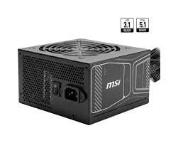 MSI PSU MAG A750GN PCIE5 750W 80+ GOLD POWER SUPPLY