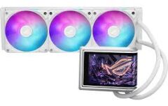 ASUS ROG RYUO IV 360 ARGB HAREKETLİ KAVİSLİ 6 67 INCH AMOLED EKRAN 3D EFEKTLİ VİDEO VE SİSTEM BİLGİLERİ ASETEK EMMA GEN8 V2 POMPA VE AURA EDGE AYDINLATMALI ÖN TAKILI ARGB FANLAR 6 YIL GARANTİ BEYAZ