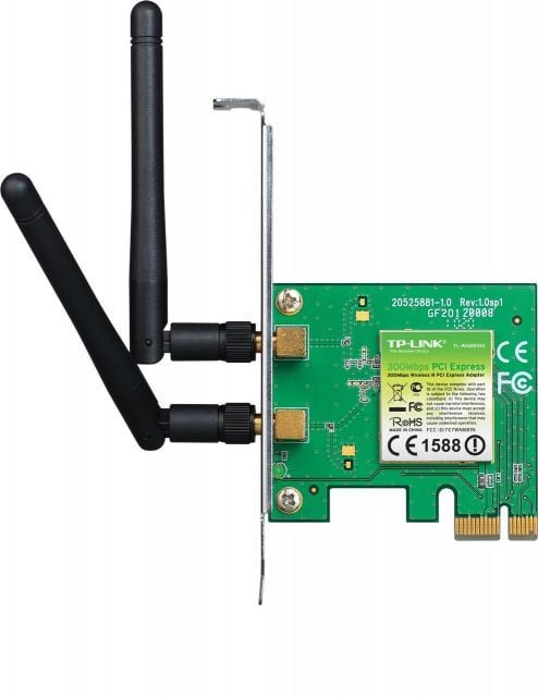 TL-WN881ND Kablosuz,300Mbps,2 Adt 2dBi Değiştirilebilir Antenli PCI Express Adaptör