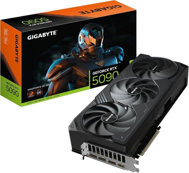 GV-N5090WF3OC-32GD VGA RTX5090 WINDFORCE OC 32GB 512B GDDR7 DP-HDMI EKRAN KARTI
