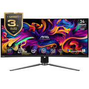 MSI 34.18 MAG 341CQP QD-OLED X28 3440x1440 21:9 CURVE 1800R QD-OLED 280HZ 0.03MS (GtG) FREESYNC PREMIUM PRO GAMING MONITOR