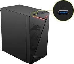 MSI MAG SHIELD M301 Mesh 2x120mm 1x120mm Fan mATX Gaming Bilgisayar Kasası