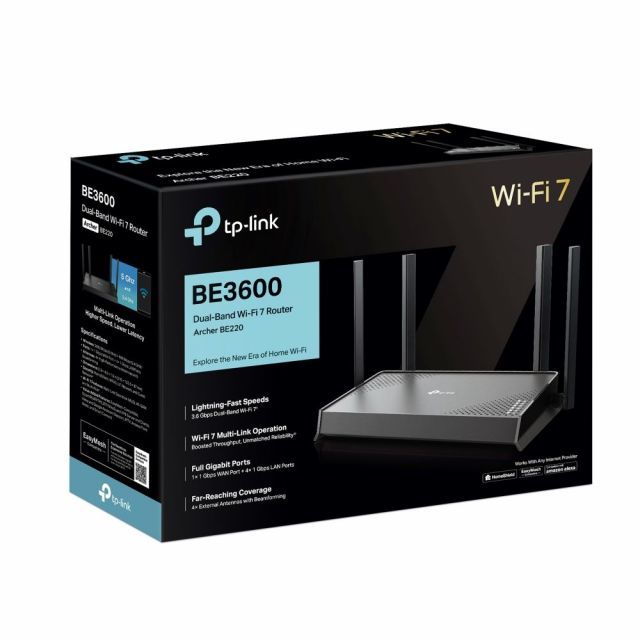 ARCHER-BE220 ROU BE3600 Dual-Band Wi-Fi 7 Router