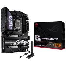 ASUS ROG CROSSHAIR X870E EXTREME AMD X870 AM5 DDR5 9000 HDMI 2xUSB4 5x M2 USB3.2 WiFi 7 + BT AURA RGB 10Gbit + 5Gbit LAN EATX 20+2+2 Güç Aşamaları, USB 20Gbps PD/QC4+ ile 60W a kadar USB Çıkışı, Slim SAS Bağlantısı