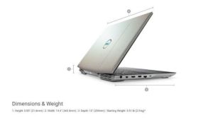 SELEKG5AMD21011200 Inspiron Ryzen 7 4800H 2.9 GHz 16GB 512GB SSD RX5600M-6GB Win11 Home