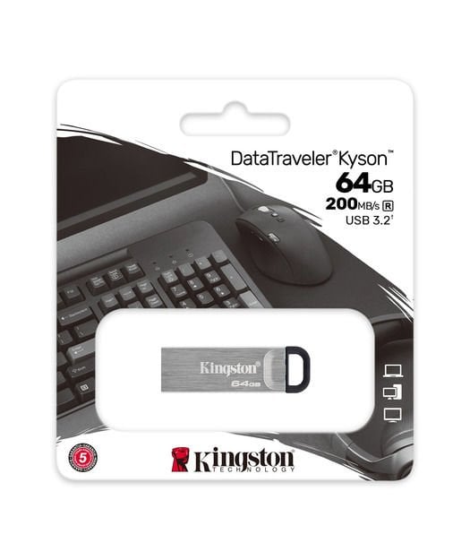 Kingston 64GB USB 3.2 Gen 1 DataTraveler Kyson