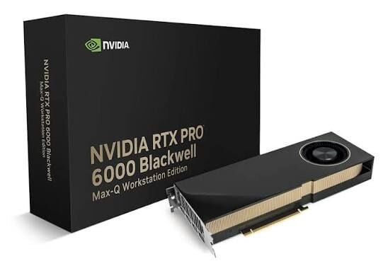 NVIDIA RTX PRO 6000 Blackwell Max-Q Workstation 96 GB iş istasyonu