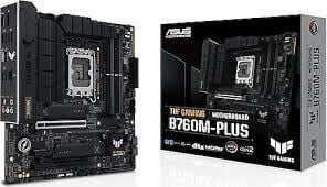 ASUS MB TUF GAMING B760M-PLUS Intel B760 LGA1700 DDR5 7200 HDMI VGA 2x M2 USB3.2 AURA RGB 2.5Gbit LAN mATX ASUS TUF PROTECTION Armoury Crate AI Suite 3