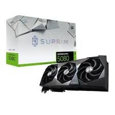 MSI VGA GEFORCE RTX 5080 16G SUPRIM SOC RTX5080 16GB GDRR7 256 B DX12 PCIE 5.0 X16 (3XDP 1XHDMI)