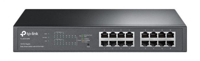 TL-SG1016PE 16-Port Gigabit Easy Smart PoE Switch with 8-Port PoE+