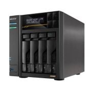ASUSTOR AS6804T AMD RYZEN V3C14 4 YUVALI 16 GB DDR5 ECC 64GB RAM DESTEĞİ M2 x4 5GBE x2 10GBE x2 USB 4 x2 USB 3 x3 PCIe x1