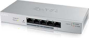 ZYXEL GS1200-5HP 1 PORT 10/100/1000 Mbps 4 PORT 10/100/1000 Mbps POE GIGABIT WEB YONETİLEBİLİR POE SWITCH V2 (60 WATT)