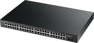 ZYXEL GS1900-48HP 48 PORT 24x10/100/1000+24xPOE PORT+2xSFP L2 WEB YÖNETİLEBİLİR POE SWITCH (170 WATT)
