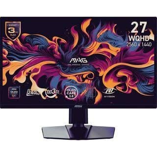 MSI 26.5 MAG 272QP QD-OLED X24 2560x1440 (WQHD) 16:9 FLAT QD-OLED 240HZ 0.03MS (GtG) FREESYNC PREMIUM PIVOT GAMING MONITOR