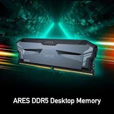 LEXAR ARES RAM DT GAMING DDR5 UDIMM 32GB KIT (2X16GB) 288PIN 6000 CL30 1.35V MEMORY WITH HEATSINK AND RGB LIGHTING DUAL PACK BLACK COLOR LD5BU016G-R6000GDLA