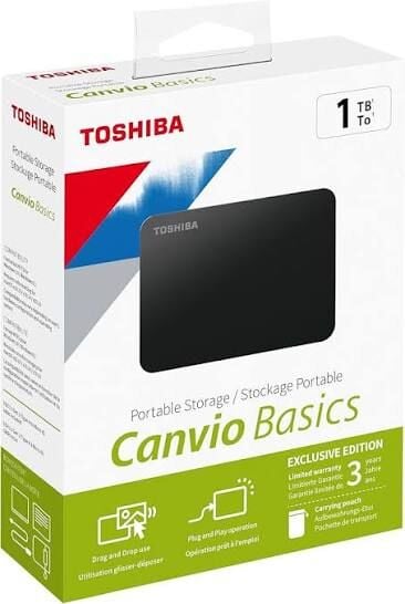 Toshiba 1TB Canvio Basic Usb 3.2 Gen1-HDTB510EK3AA