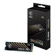 MSI SSD SPATIUM M450 PCIE 4.0 NVME M.2 500GB V1 NVMe M.2 500GB R:3000 W:2000