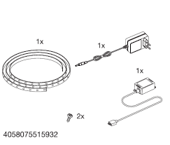 4058075515932 Smart LED Şeri·t Wifi Kontrollü 2M