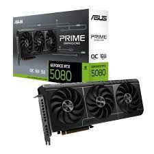ASUS VGA PRIME-RTX5080-O16G-NVIDIA-GEFORCE-RTX 5080-16GB GDDR7-256bit--OC-HDMI-3xDP-DLSS4 EKRAN KARTI