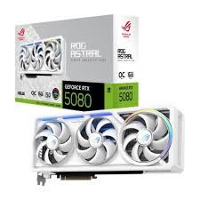 ASUS VGA ROG-ASTRAL-RTX5080-O16G-WHITE-NVIDIA-GEFORCE-RTX 5080-16GB GDDR7-256bit--OC-2xHDMI-3xDP-RGB-DLSS4 EKRAN KARTI