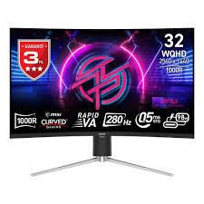MSI 31.5 MPG 325CQRXF 2560x1440(WQHD) CURVE 1000R RAPID VA 280HZ 0.5MS ADAPTIVE-SYNC GAMING MONITOR