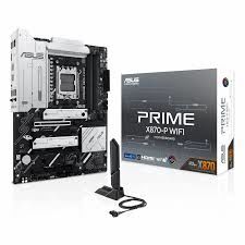 ASUS MB PRIME X870-P WIFI AMD X870 AM5 DDR5 8000 HDMI 2xUSB4 4x M2 USB3.2 WiFi 7 + BT AURA RGB 2.5Gbit LAN ATX 14+2+1(80A) Güç Aşamaları, Çift USB4, Gelişmiş AI Bilgisayarları için Hazır