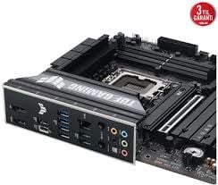 ASUS MB TUF GAMING B860M-PLUS WIFI Intel B860 LGA1851 DDR5 8800 DP HDMI Type-C 3x M2 USB3.2 Gen 2x2 WiFi 7 + BT AURA RGB 2.5Gbit LAN mATX 12+1+2+1 Güç Aşamaları, 1xGen5 M.2, Ready for Advanced AI PC