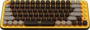 LOGITECH POP KEYS KABLOSUZ MEKANİK KLAVYE - SARI & SİYAH 920-010818
