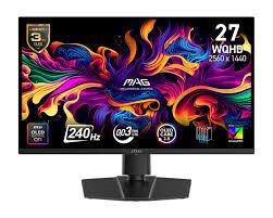MSI 26.5 MAG 273QP QD-OLED X24 2560x1440 (WQHD) 16:9 FLAT QD-OLED 240HZ 0.03MS FREESYNC PREMIUM PRO GAMING MONITOR