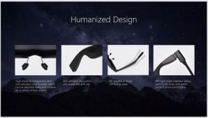 NVG01-BU NUBIA Neovizyon Cam İşitsel AR Gözlükleri Mavi