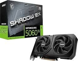 MSI VGA GEFORCE RTX 5060 TI 8G SHADOW 2X OC PLUS RTX5060TI 8GB GDDR7 128B DX12 PCIE 5.0 X16 (3XDP 1XHDMI)