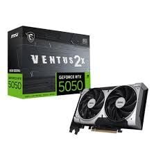MSI VGA GEFORCE RTX 5050 8G VENTUS 2X OC RTX5050 8GB GDDR6 128B DX12 PCIE 5.0 X16 (3XDP 1XHDMI)