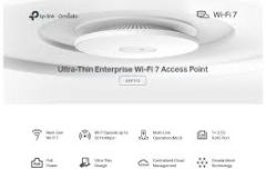 TP-LINK OMADA EAP772 BE9300 KABLOSUZ TRI-BAND WIFI 7 2.5G Port x 1 OMADA SDN TAVAN MONTAJLI ACCESS POINT