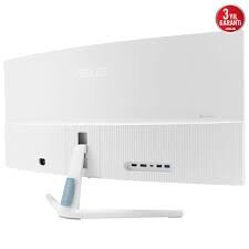ASUS VU34WCIP-W 34 VA KAVİSLİ NANO IYON WQHD 3440x1440 1ms 100Hz 300cd DP HDMI USB-C USB Hoparlör VESA 3YIL EYECARE PLUS PD 65W ÇERÇEVESİZ MONİTÖR