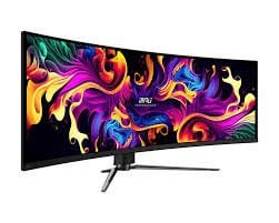 MSI 49'' MPG 491CQPX QD-OLED 5120x1440 (DQHD) CURVE 1800R QD-OLED 240HZ 0.03MS G-SYNC COMPATIBLE GAMING MONITOR