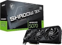 MSI VGA GEFORCE RTX 5070 12G SHADOW 3X OC RTX5070 12GB GDRR7 192B DX12 PCIE 5.0 X16 (3XDP 1XHDMI)