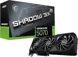 MSI VGA GEFORCE RTX 5070 12G SHADOW 3X OC RTX5070 12GB GDRR7 192B DX12 PCIE 5.0 X16 (3XDP 1XHDMI)