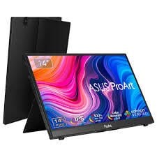 ASUS PROART DISPLAY PA148CTV 14 İNÇ TAŞINABİLİR PROFESYONEL MONİTÖR IPS 1920x1080 5MS 60HZ CALMAN VERİFİED USB-C 10 PARMAK DOKUNMATİK PANEL