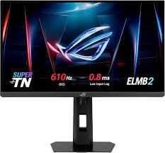 ASUS ROG STRIX XG248QSG Ace Esports 24.1 SUPER TN, FREESYNC VE G-SYNC UYUMLU, HDR 1920 x 1080 0.1ms 610Hz 350cd DP HDMI VESA 3YIL ELMB 2, VRR, YÜKSEKLİK AYARLI GAMING MONİTÖR