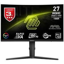 MSI 27 MAG 275CQRF QD E2 2560x1440 (WQHD) 16:9 CURVE 1500R RAPID VA 180HZ 0.5MS ADAPTIVE-SYNC GAMING MONITOR